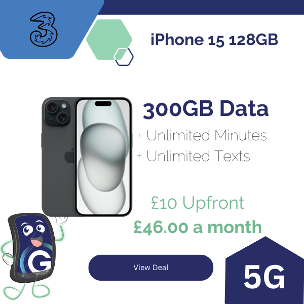 iPhone 15 Three 300GB Data