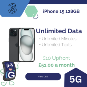 iPhone 15 Three Unlimited Data