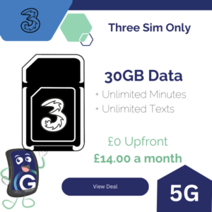 Three Sim Only 30GB Data