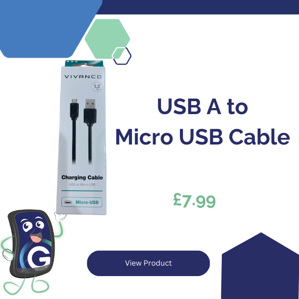 USB A to Micro USB Cable